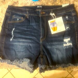 Wax Jean Shorts size 3XL NWT